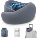 Travel Neck Pillow - Memory Foam Airplane Pillow with Chin Support by Unknown