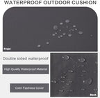 Outdoor Bench Cushion Waterproof with Memory Foam,Patio Bench Cushions for Outdoor/Indoor Furniture Porch Swing Cushion with Handle and Adjustable Strap,Dark Gray Grey,36x18 Inch - Image 3