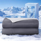 Elegear Cooling Comforter Queen Size, Ultra Lightweight, 90" x 90", Grey by Elegear