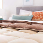 Linenspa All-Season Down Alternative Comforter, Sand/Mocha, Twin XL - Image 5