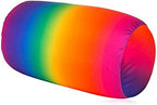 Squish Microbead Pillow Neck Lumbar Body Sopport Microbead Bolster 7 * 12Inches Travel Pillows for Chair Sleeping Car Seat Emotional Colorful Dormroom Accessory (Rainbow) - Image 3