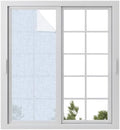 Window Privacy Film Frosted, Light Blue Static Cling Door Window Covering, Rustic Farmhouse Solid Color UV Blocking Windows Film for Office, Hotel, Bedroom, 29.5 x 78.7 Inches by Unknown