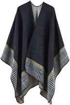Lacavocor Women's Shawl Wrap Poncho Cape Cardigan Open Front by Lacavocor