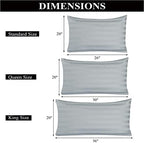 Pillow Protector King Size 100% Egyptian Cotton Pillow Covers Set of 4 - Image 5