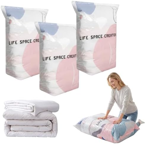2026 New Vacuum Storage Bags for Home Clothes Compression Space Saver Bags by KAMOJI