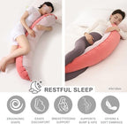Peallow(Pat. Pend) – Long Round Body Pillow for Adults, Bolster Pillow for Sleeping, Soft and Supportive Pillow for Sleeping & Lumbar Support - Image 5