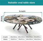 Table Padding Under Tablecloth, Plaid Pattern Printed on Washable Tablecloth, for Home & Daily Use Nightstands, Fits for 52" x 70" Oval Tables - Image 4