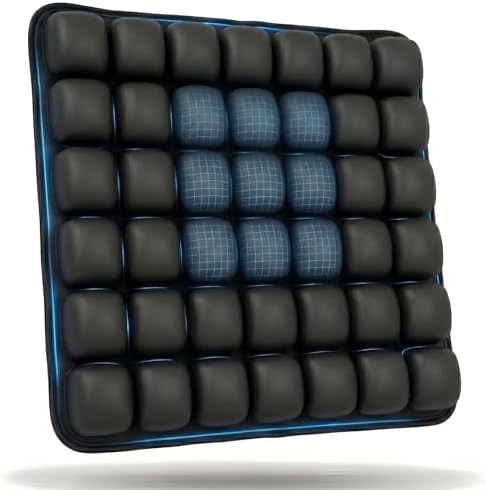 Airplane Seat Cushion, Inflatable Travel Cushion for Long Flights, Portable Travel Seat Cushion with Built-in Press Pump by TravelCushionsforLongFlights