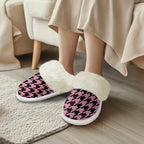 Cotton Slippers With Fluffy Edges House Slippers Non‑Slip Sole - Image 2