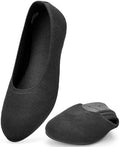 Puxowe Women's Ballet Flats Stretch Knit Comfortable Slip On Walking Shoes by Puxowe