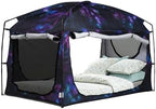 Bed Tent,Portable Privacy Sleeping Bed Canopy,Blackout 90% Drapes for Kids and Adult,Indoor Space Tent with Breathable Large Mesh Windows by porayhut