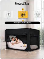 ANC POP Portable Bed Tent, Blackout Privacy Canopy with 3 Doors & Breathable Mesh, Large Space for Adults, Indoor Sleeping Shelter for Dorms/Shared Rooms - Image 2