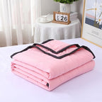 Lightweight Summer Quilt - Breathable Solid Color Comforter for Twin/Full Beds, Soft Portable Bed Cover, Cozy Quilted Home Decor for Warm Nights by Unknown