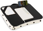 LAPGEAR Designer Lap Desk – Black Dots, Fits 15.6" Laptops by LapGear