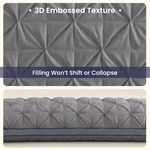 ZonLi Body Pillow for Adults Side Sleeper, Dark Grey - Image 2