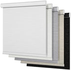 Boolegon Blackout Roller Shades for Windows, Pure White, 35" W x 64" H by Boolegon
