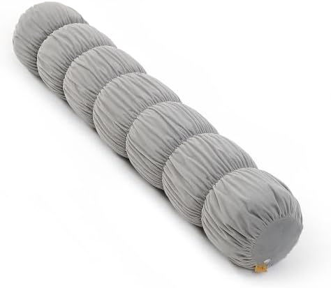 Pat. Pend. Long Bolster Pillow for Adults, 47 Inch, Zinc Gray by Ailuteie