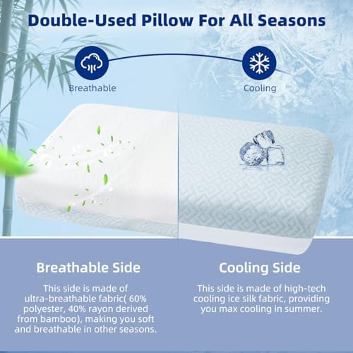 Adjustable Memory Foam Pillow, Cervical Pillow for Neck Pain Relief - Image 5
