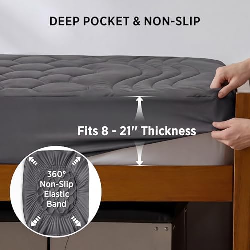 Bedsure Twin XL Mattress Pad, Mattress Topper with 8-21 Inches Deep Pocket - Image 6