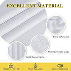 NICETOWN Grommet Top Thermal Insulated Solid Room Darkening Curtain / Drape for Sliding Door, Patio Door Curtain Panel (One Panel,W100" x L84", Greyish White) - Image 4
