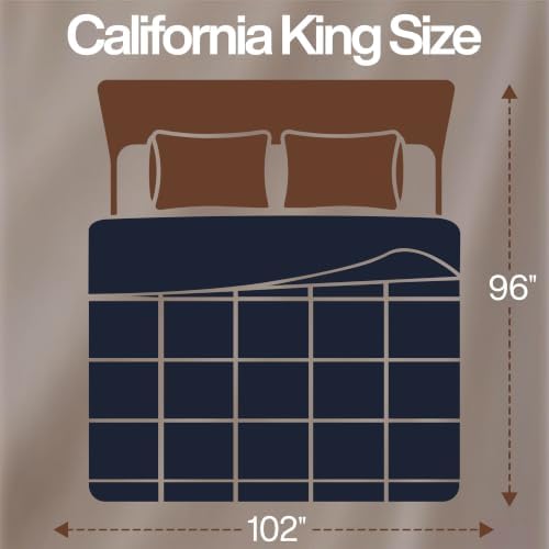 Utopia Bedding California King Comforter, Duvet Insert, Navy, 96 x 102 in - Image 2