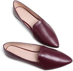 SAILING LU Women's Pointy Toe Ballets Flats PU Leather - Image 2