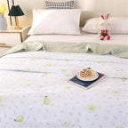 Coverless Duvet Single Double King Size, Reversible Summer Quilted Duvet Cosy and Lightweight Quilt Breathable Bedspreads Quilted Throw for Beds,Green 5,200 * 230cm - Image 3