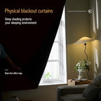 AJAZZ 100% Blackout Shades Window Cover Self Adhesive Curtains Sticky Curtain Portable Easy Open Black Out Curtains for Bedroom Living Room No Drilling (Burgundy, 59" W x 72" L 1 Panel) - Image 2