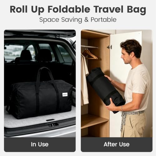 118L Extra Large Moving Bag with Wheels, 2-Pack Rolling Travel Duffel Bags - Image 5