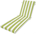 Waterproof Sun Lounger Cushions - Thick, Foldable, Tied Design with Removable Zipper Cover for Outdoor Patio, Garden, and Poolside Comfort by Unknown