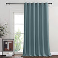 NICETOWN Greyish Blue Sliding Door Curtain for Bedroom, Blackout Patio Door Curtain Room Divider Privacy Thermal Grommet Window Treatment for Living Room, 1 Panel, W80 x L90 by NICETOWN