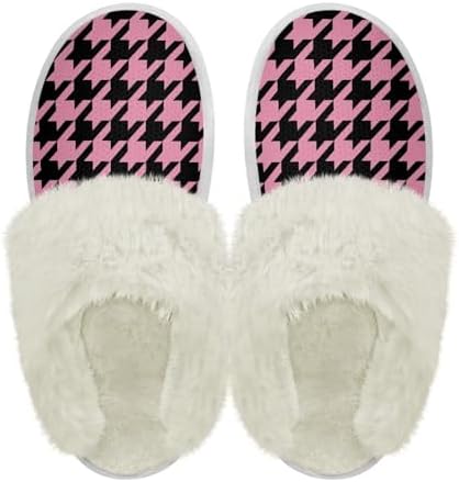 Cotton Slippers With Fluffy Edges House Slippers by PJHEQOXE