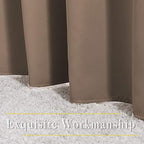 NICETOWN Cappuccino Blackout Bedroom Curtains 96 inches Long, Grommet Thermal Insulated Room Darkening Window Treatments Sound Reducing for Living Room, W46 x L96, 2 Panels - Image 6