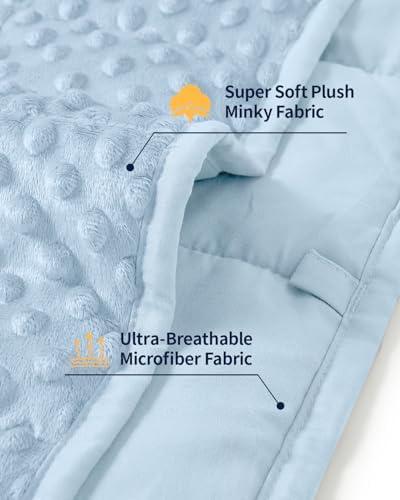 Mr. Sandman Weighted Blanket for Adults, Queen Size 15 lbs, 60 x 80 Inches - Image 4