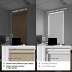 Boolegon Blackout Roller Shades for Windows, Beige, 30" W x 72" H - Image 4