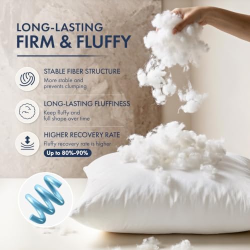 MIULEE 20x20 Throw Pillows Inserts 6 Pack, Decorative Pillows for Couch Bed - Image 3