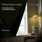 AJAZZ 100% Window Blinds Blackout Portable Blackout Curtains Adhesive Curtains for Living Room No Drilling (Sage Green, 47" W x 72" L 1 Panel) - Image 2