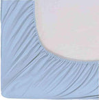 ARlinen 4 PCs Cot Sheets Sets 30" X 80", Egyptian Cotton Fitted Mattress Fits Upto 4"-8" Deep Perfect for Narrow Twin/RV Bunk/Guest Bed Replacement/Camping, Light Blue - Image 4