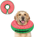 Supet Inflatable Dog Donut Collar Alternative After Surgery For Neuter, Soft Non-Stick Fabric Recovery E Collar For Small Medium Large Dogs by Supet