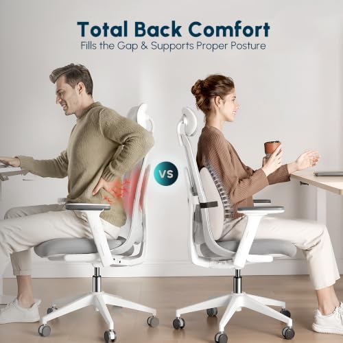 Lumbar Support Pillow,Inflatable Back Cushions,Office Chair Sliver - Image 2
