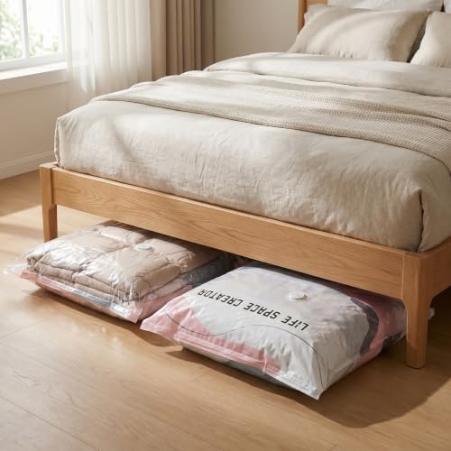 2026 Life Space Creator 80% Compression Vacuum S, Extra Large 3D Roll Up Pump Needed Seal Bags for Comforters, Blankets, Clothes, Bedding, Jumbo Packing Cubes for Travel (5 XLarge - Image 7