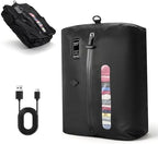 KXB Travel Vacuum Seal Bags with One-Button Suction, 34L Compression Packing Cubes for Carry-On Suitcase & Travel Backpack, Reusable IP67 Waterproof Vacuum Storage Kit for Luggage by Unknown
