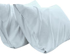 Kamas Egyptian Cotton Sateen Weave Pack of 2 Extra Large Pillowcase to Fit Your Oversized Pancake Large Huge & Gusseted Pillows (Sea Foam, Standard Oversize- 21x32) by KAMASHOMECOLLECTION