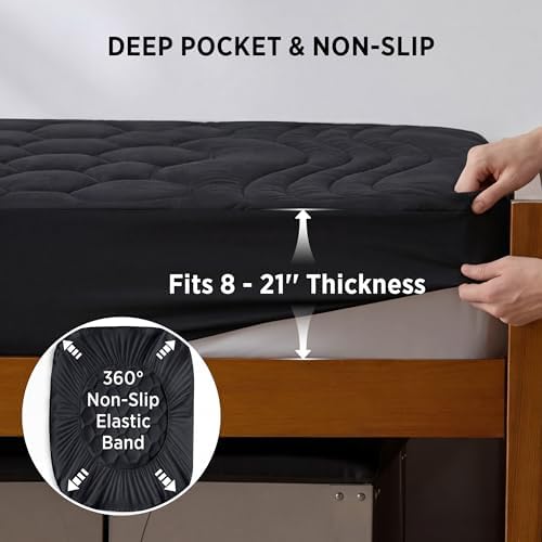 Bedsure Twin XL Mattress Pad, Mattress Topper with 8-21 Inches Deep Pocket - Image 6
