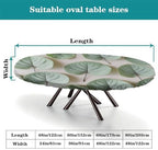 Dining Table Protector Pad, Plaid Pattern Printed on Elastic Table Cover, for Outdoor Travel Picnics BBQs Beach Parties, Fits for 52" x 70" Oval Tables - Image 4