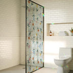 Wildflower Spring Window Privacy Film Rainbow Static Cling Stain Glass Window Film for Glass Door, Decorative Heat Blocking Sunroof Decal Sticker for Car 29.5"x118" Cottagecore Floral Rustic Summer by AMZRicher