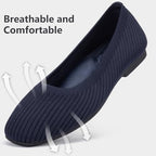 Frank Mully Women's Flats Square Toe Flats Comfortable Slip on Washable Ballet Flats Shoes for Women Dressy Work - Image 4