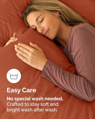 Queen Pillow Cases - 10 Pack Pillowcase Covers - 20" x 30" (Terracotta) - Image 6