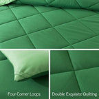 Decroom Lightweight 3 Pieces Comforter Set King Quilted Duvet Insert - Image 4