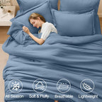 FUANNA King Comforter Set 7 Pieces, Luxury Bed in a Bag Soft Bedding Sets - Image 3